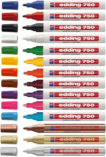 Edding Marcador Permanente Tinta Opaca 750 Amarillo