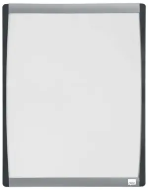 Nobo Pizarra Blanca Magnética Pequeña 280x335mm con Marco Arqueado y Accesorios