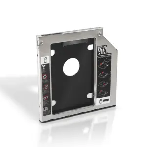 Aisens Adaptador para Disco Duro de 7.0 mm en Unidad Óptica de 9.5 mm - Color Plata