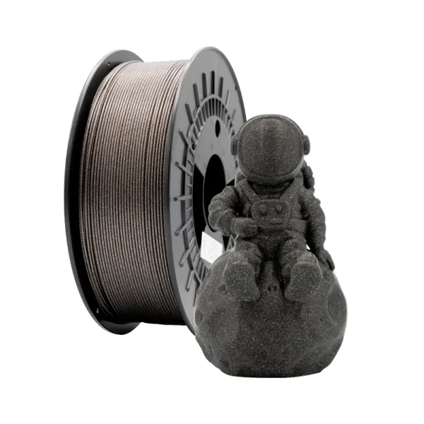 Filamento 3D Pla Glitter - Diametro 1.75Mm - Bobina 1Kg - Color Negro