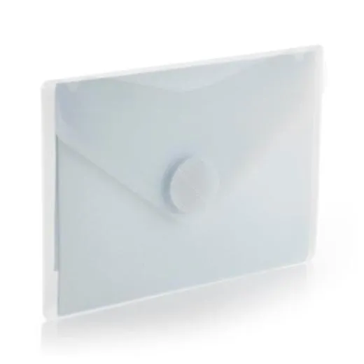 Office Box Sobre Con Velcro V-Lock A7 Horizontal Classic Pp Cristal Translúcido