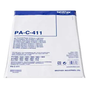 Brother PAC411 Pack de 100 Hojas A4 de Papel Térmico Original