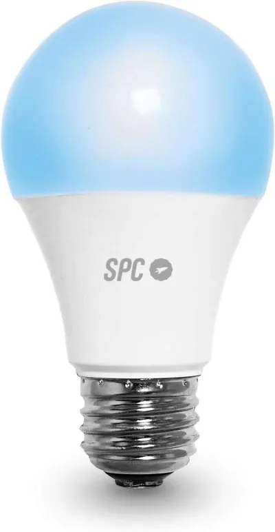 SPC Aura 1050 Bombilla LED Regulable Wi-Fi E27 - Control APP SPC IoT - Compatible Alexa y Google Home