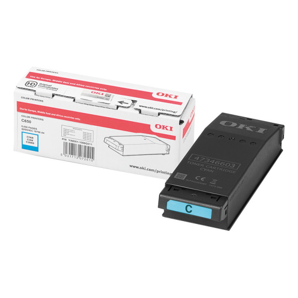 Oki C650 Cyan Cartucho De Toner Original - 9006127
