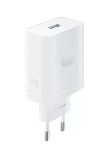 Realme SuperVOOC Cargador de Pared 45W USB 2.0 Carga Rápida Blanco