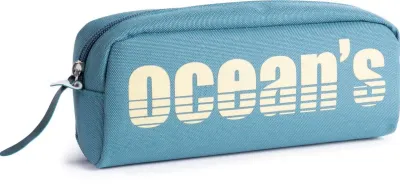 Oceans Wave Estuche de 1 Cremallera con Tirador Ergonómico Color Azul