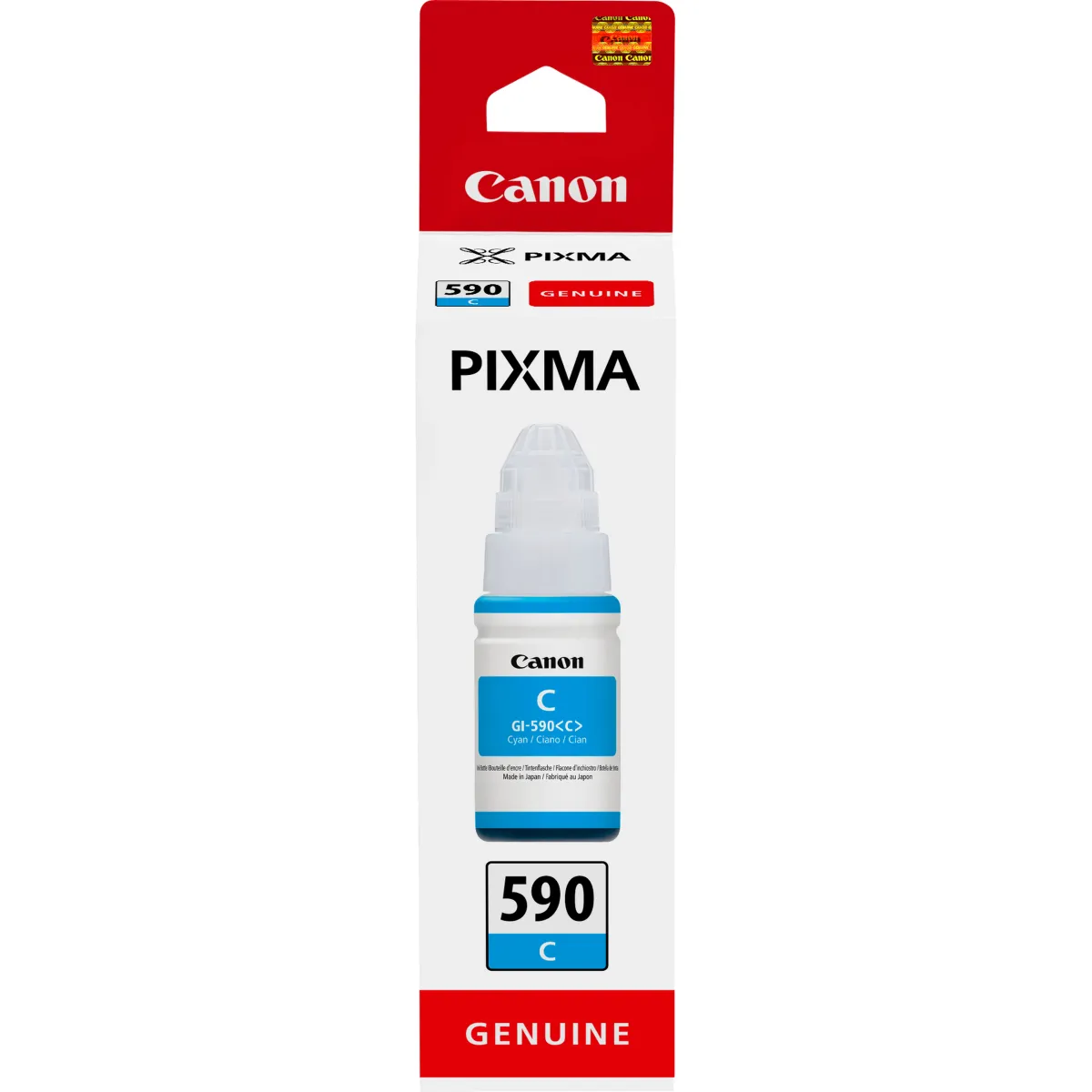 Canon GI590 Cyan Botella de Tinta Original - GI590C/1604C001