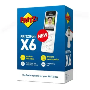 FRITZ!Fon X6 Teléfono Inalámbrico Blanco 300 m