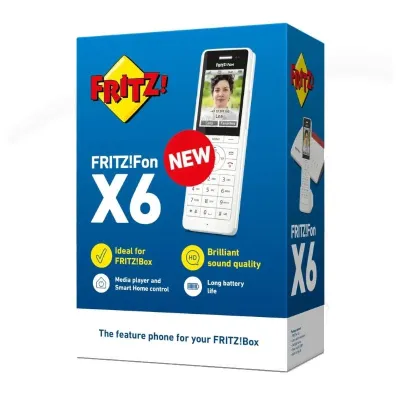 FRITZ!Fon X6 Teléfono Inalámbrico Blanco 300 m