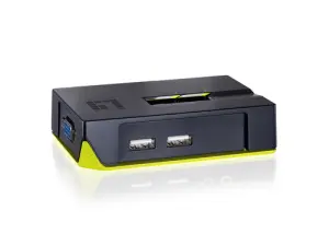Level One Conmutador Automático V/T/M 1a2 CUPS con Cables USB