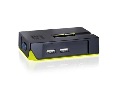 Level One Conmutador Automático V/T/M 1a2 CUPS con Cables USB