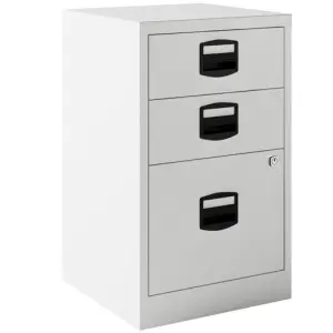 Bisley Archivador Metálico 2 Cajones Personales + 1 Cajón Archivo A4 Gris 40cm