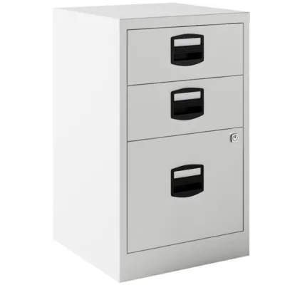 Bisley Archivador Metálico 2 Cajones Personales + 1 Cajón Archivo A4 Gris 40cm