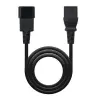 Nanocable Cable de Alimentación C13 Hembra a C14 Macho 3m Negro