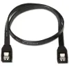 Aisens Cable SATA III 6G Datos con Anclajes Negro 0,5M