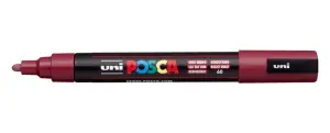 Posca Marcador PC-5M No Permanente Punta Forma De Bala 1,8 - 2,5 Mm Rojo Vino