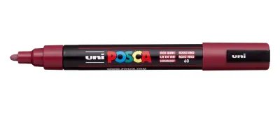 Posca Marcador PC-5M No Permanente Punta Forma De Bala 1,8 - 2,5 Mm Rojo Vino