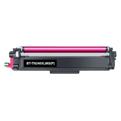 Brother TN248XL Cartucho de Tóner Magenta Compatible Reemplazo TN248XLM