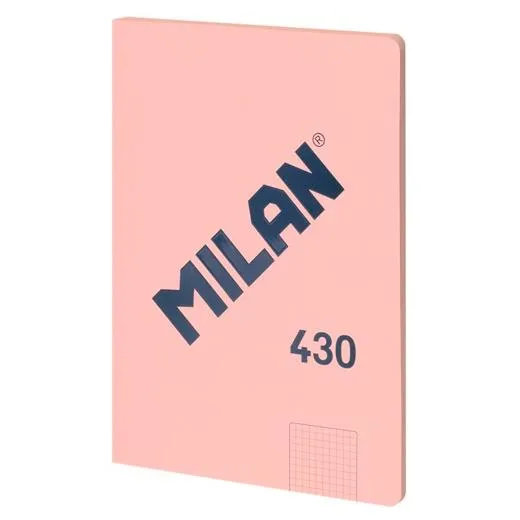 Milan Libreta Encolada A4 48H Papel 95Gr Cuadriculado Serie 1918 Rosa