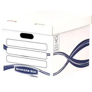 Fellowes Bankers Box Basic Contenedor de Archivos Montaje Manual Cartón Reciclado FSC