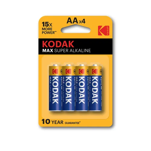 Pilas Aa Kodak Super Alcalina Max Lr6 2800 Mah Pack 4 Unidades  (Ecotasas Incluidas) 30952867