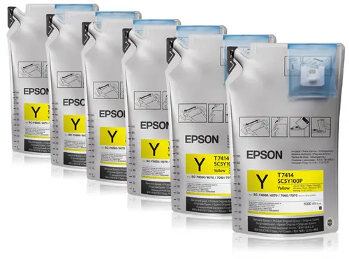 Epson T7414 Amarillo Bolsa De Tinta De Sublimacion Generica - Reemplaza C13T741400