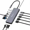 Verbatim Hub Pro USB-C a 2x HDMI, VGA, RJ45, 3x USB-A 3.2, USB-C PD, 11x SD, Jack 3.5