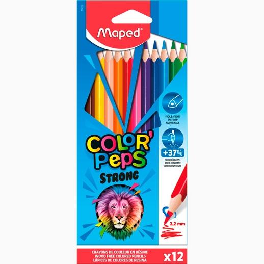 Maped Lápices De Colores Color´peps Strong C/Surtidos Estuche 12 Ud