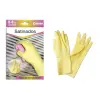 Cegasa Guantes de Látex Talla G 8-8 1/2 Satinados Uso General Color Amarillo