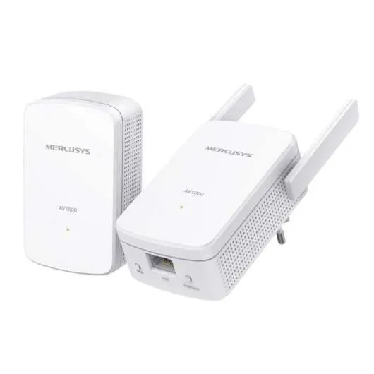 Mercusys Mp510 Kit Wifi Powerline Av1000 Gigabit - 1000Mbps - Alcance Hasta 300M - Gigabit Ethernet