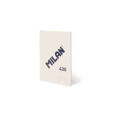 Milan Libreta Encolada A6 48 Hojas Blancas 95 gr/m2 Microperforada Tapa Blanda Beige