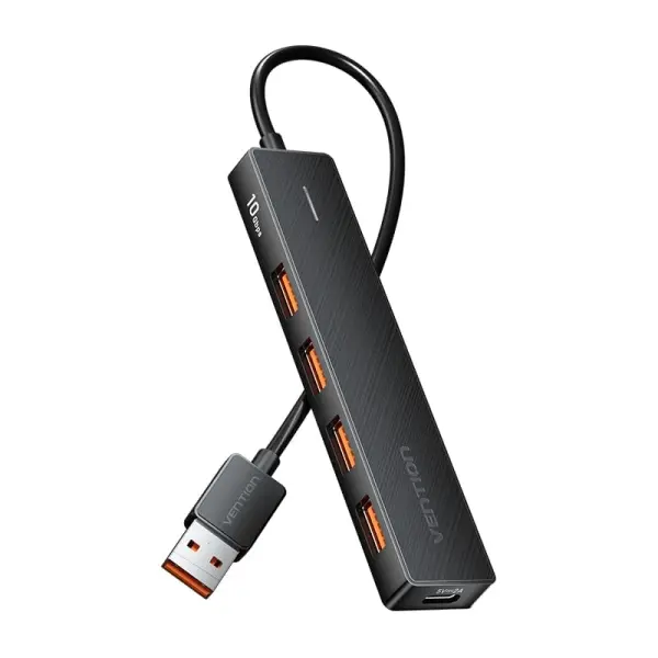 Vention Hub 5 En 1 Usb-A 3.2 Gen2 A 4Xusb 3.2 Gen2/Usb-C 10G - 0.15M - Color Negro