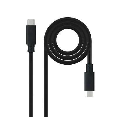 Nanocable Cable USB 3.1 Gen2 5A USB-C a USB-C 2m Color Negro