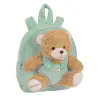 Safta Mochila Preescolar Turquesa con Osito Extraíble y Hombreras Acolchadas 4.65L