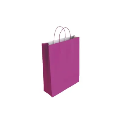 Bismark Bolsa de Papel Celulosa Fucsia 32x10x24cm