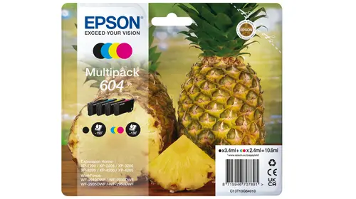 Epson Multipack Bk / C / M / Y  Xp-2200, Wf-2910Dwf - 604