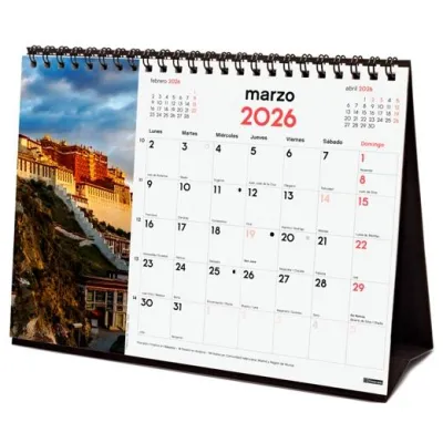 Finocam Calendario De Sobremesa 2026 210X150mm Imágenes Maravillas Del Mundo