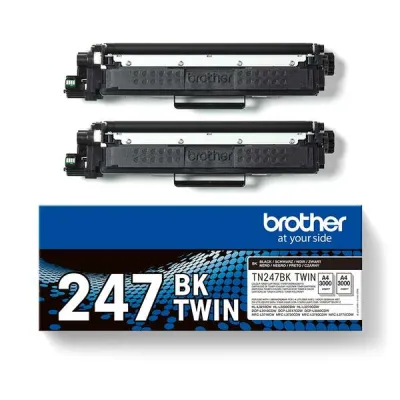 Brother TN247 Pack de 2 Cartuchos de Tóner Original Negro