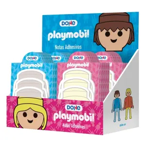 Dohe Expositor Playmobil con 32 Blocs de 25 Notas Adhesivas Multisuperficie Surtidas