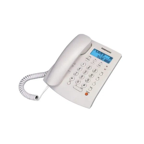 Daewoo Teléfono de Sobremesa Supletorio con Altavoz Manos Libres y Pantalla LCD