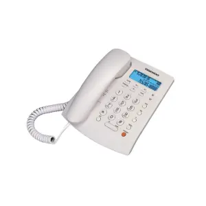 Daewoo Teléfono de Sobremesa Supletorio con Altavoz Manos Libres y Pantalla LCD