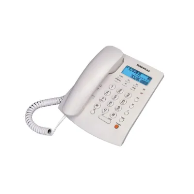 Daewoo Teléfono de Sobremesa Supletorio con Altavoz Manos Libres y Pantalla LCD