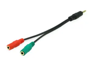 CABLE DUPLICADOR AUDIO JACK 3.5MM EQUIP - 1 MACHO A 2 HEMBRAS