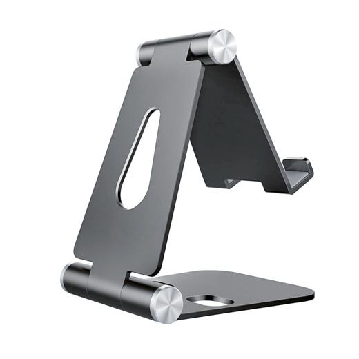 Aisens Soporte De Sobremesa Tamaño M Ajustable 2 Pivotes Para Movil/Tablet Gris