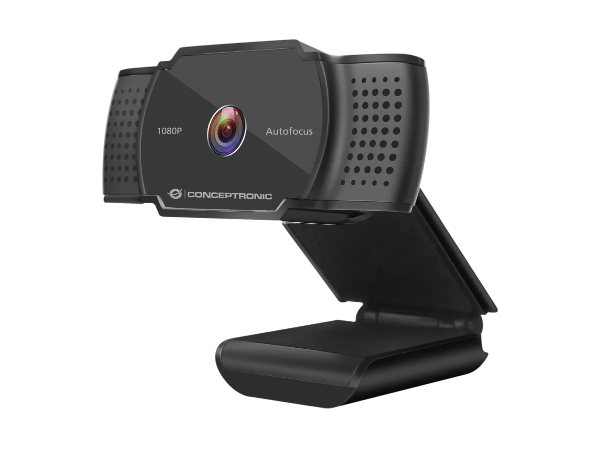 WEBCAM HD CONCEPTRONIC AMDIS 2K INTERPOLADO USB 3.6MM AUTOFOCUS 30 FPS ANGULO VISION 72º MICROFONO INTEGRADO