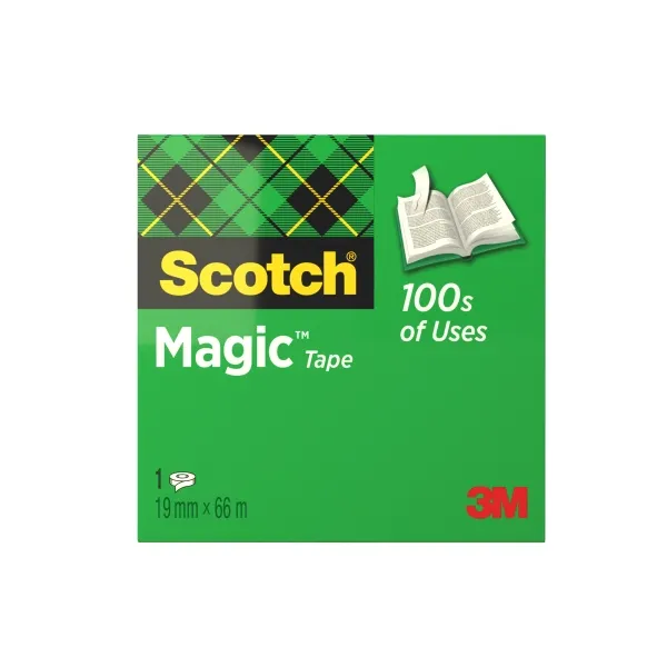 Scotch Cinta Adhesiva Invisible 810 19mm x 66m Caja Individual
