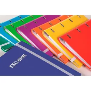 Pacsa Carpeta Anillas 4 X 35mm Exclusive Carpeblock 120H A4 5X5 Cierre Goma Surtidos