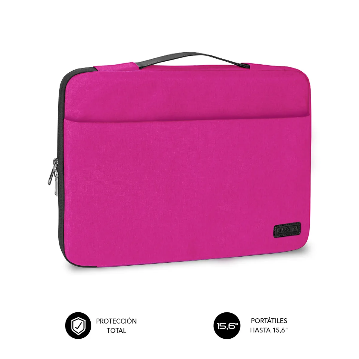Subblim Funda Elegant - 410mm - Slim y Ligera - Proteccion Reforzada - Color Rosa