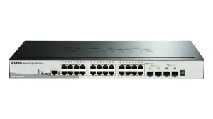 SWITCH SEMIGESTIONABLE D-LINK STACKABLE DGS-1510-28P/E 24 GIGA POE (193W) + 4P 10G SFP+