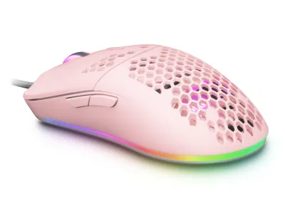 Mars Gaming Mmax Diseo Hive Pink - Mouse Rgb 12400Dpi